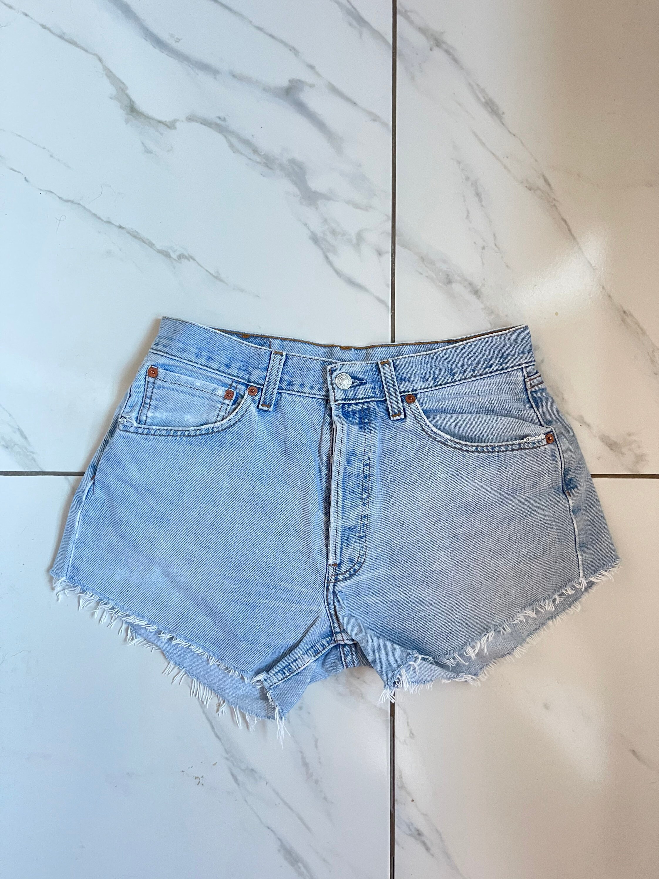 90s Vintage Levi 501s Jean Shorts Waist 29 Inches Vintage Denim