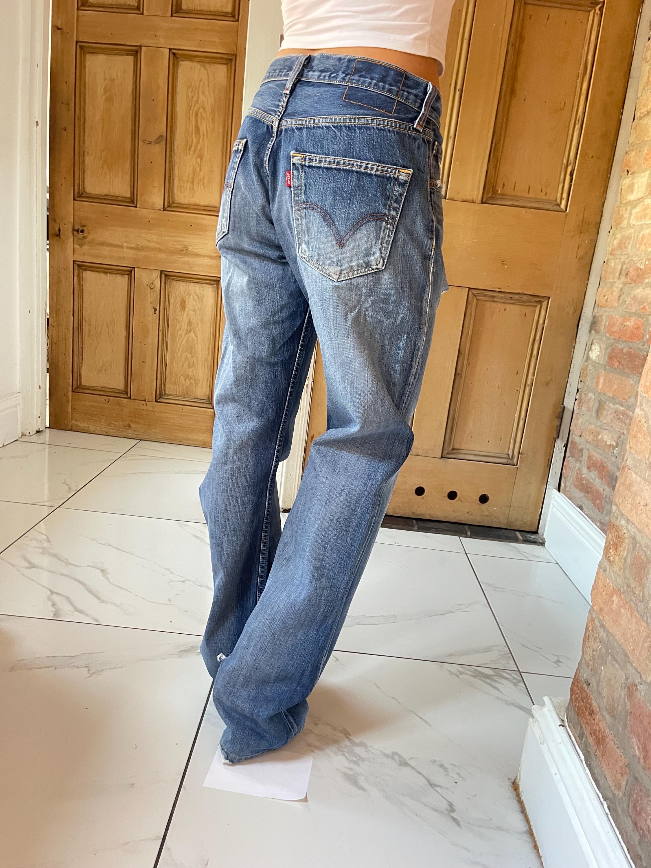 美品 リーバイスプレミアム 501 ストレートデニム ビッグE W32 y2k Y2K