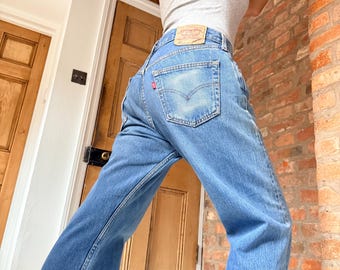 90er Vintage Fasd Blau Mid wash Made in UK 501 Levi Jeans W33 L29.5