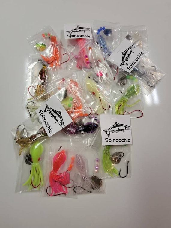 Spinoochie Salmon Fishing Lure, Best Tackle for Pacific Silver Coho, Chinook  King, Pink, Chum, Sockeye. Catch All Salmon Species. 