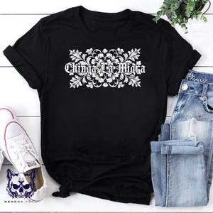 Chinga La Migra Shirt, Bold Latina Empowerment Tee, Chicano Style Floral Graphic, Anti ICE Statement Shirt, Political Protest Shirt