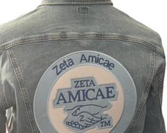 Zeta Amicae - Iron on Patch (10 x 10 in.)
