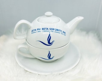 BAB&#39;s - Tea for One Set with 16 oz. Teapot (Dove)