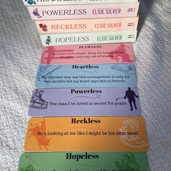 The Chestnut Springs Series Bookmarks - Also Available As A Set Of 5, Handmade Bookmarks, Booktok, Bookish, Gifts for Readers,