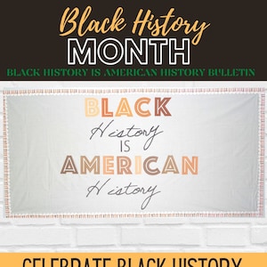 Black History Is American History Bulletin Board