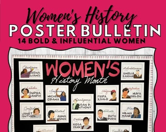 Women's History Month Poster Bulletin Board