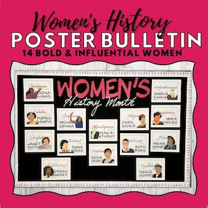 Women's History Month Poster Bulletin Board