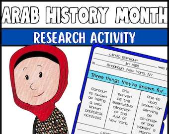 Arab History Month Research Activity Project | Social Emotional Learning