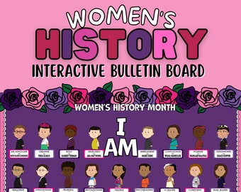 Women's History Month Bulletin Board - SEL - Interactive