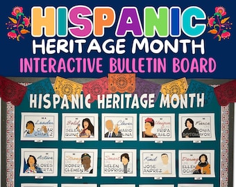 Hispanic Heritage Month Bulletin Board - Interactive Posters