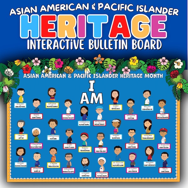 Asian American & Pacific Islander Month | Bulletin Board | Social Emotional Learning