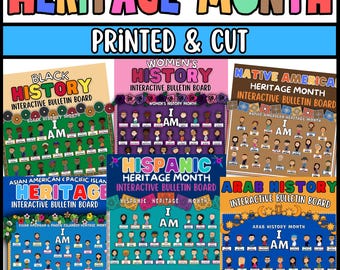 Printed & Cut Heritage Month Bulletin Board