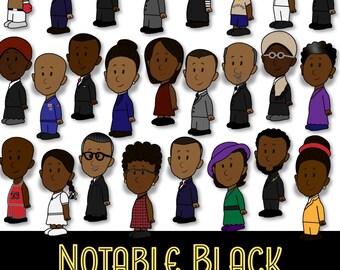 25 Notable Black Leaders Clipart - Black History Month