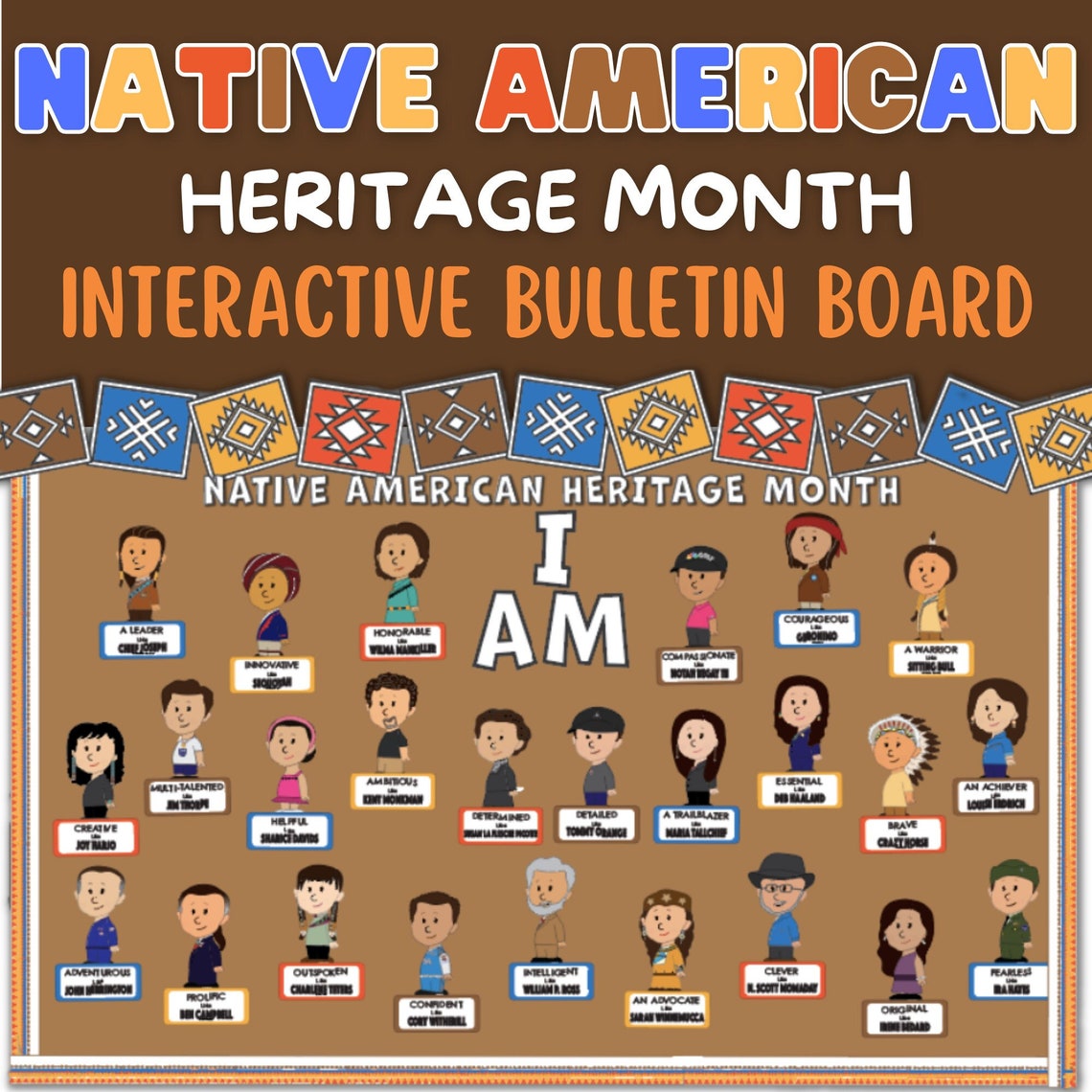 Native American Heritage Month Bulletin Board Interactive Etsy