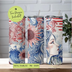 Vaso PNG con diseño de pescador playero costero - Diseño de sublimación de sirena náutica caprichosa - Vaso delgado de 20 oz - Olas costeras