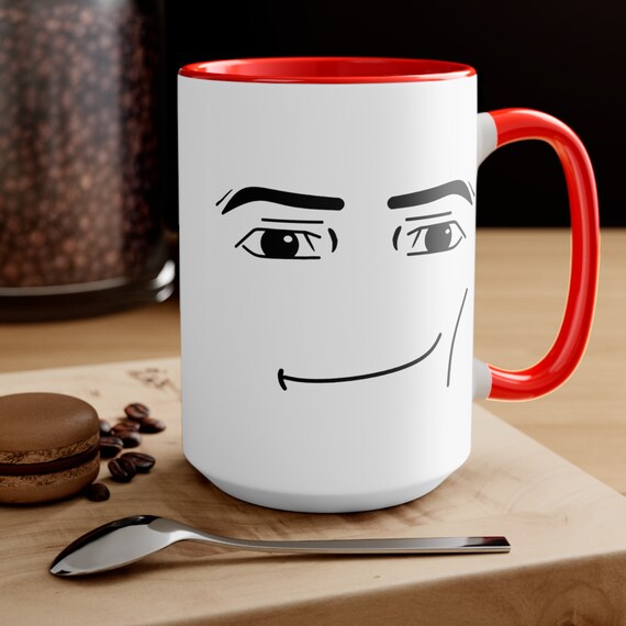 yanmu Roblox Man FACE Mug Funny Gamer Birthday Gift Hot Chocolate