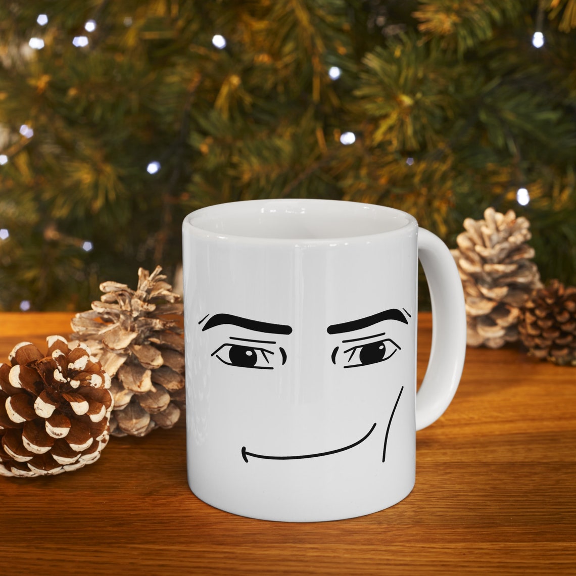 Roblox Mug Roblox Man Face Mug Funny Gamer Gifts Roblox Etsy