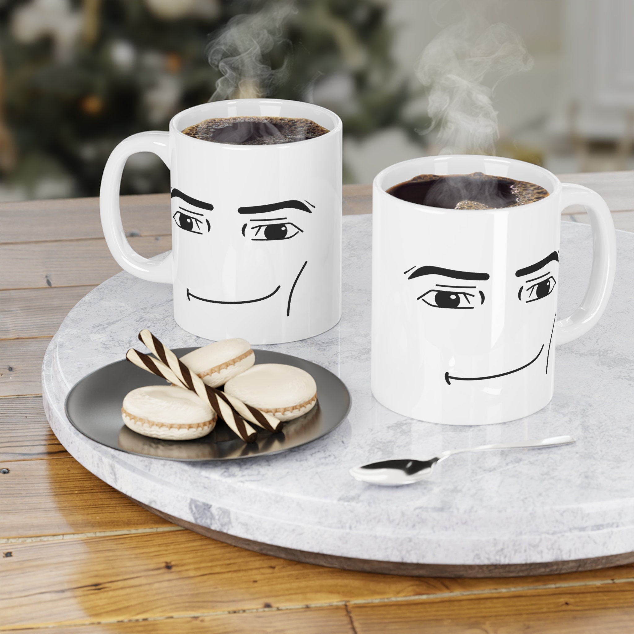 Game Inspired Gamer Face Mug para homens e mulheres, Coffee Faces