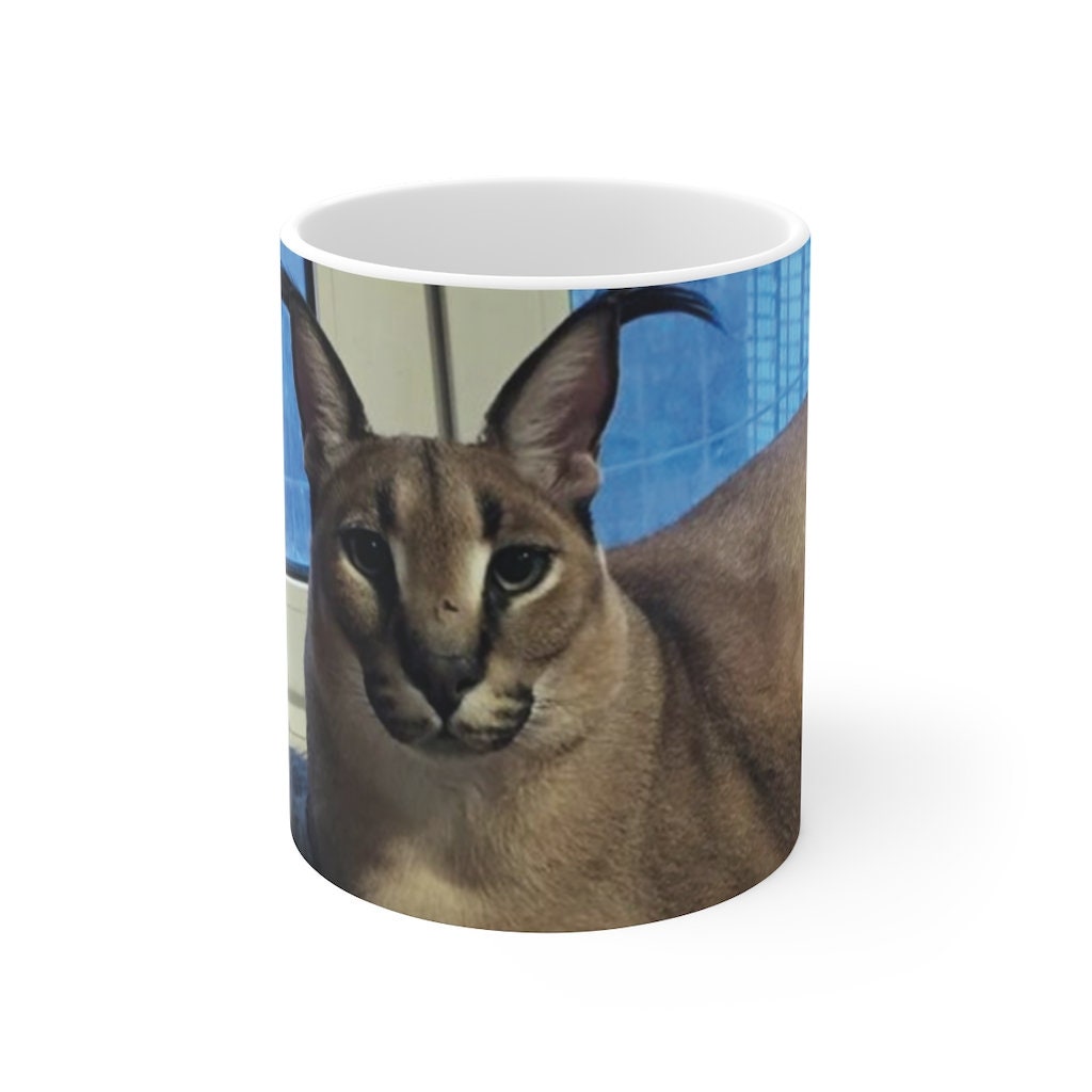 The Floppa Caracal Cat Tarot Card Funny Meme Art Print by Alexar