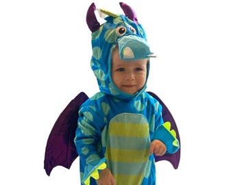 Baby & Toddler Dragon Fancy Dress Costume With Personalised Keepsake - Draco Dragon
