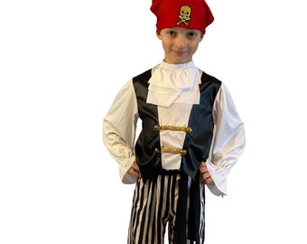 Pirate Children's Fancy Dress Costume With Personalised Letter - Sea Legs Sam