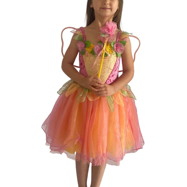 Fairy Children's Fancy Dress Costumes With Personalised Letter - Erica