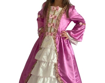 Princess Children's Fancy Dress Costume With Personalised Letter - Ruby