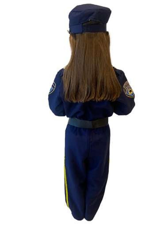 Police Kids Fancy Dress Costume With Personalised Activity Pack - Etsy
