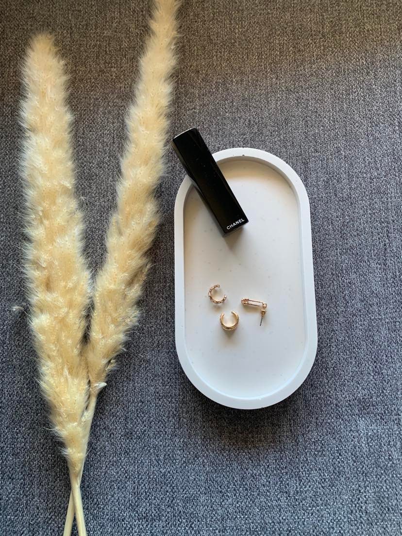 Plateau Ovale en Jesmonite