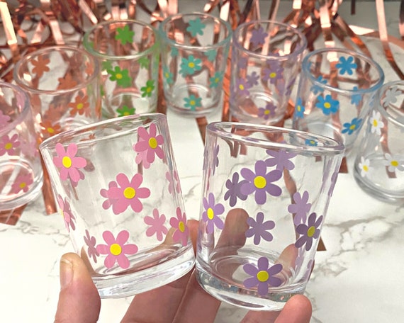 Be Kind Glass Cup 24 Oz Glass Tumbler Retro Daisy Glass 