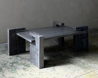 Leo Coffee Table in Lava Stone