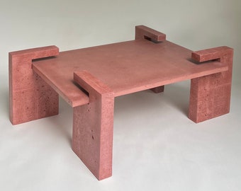 Leo Coffee Table in Blistered Red