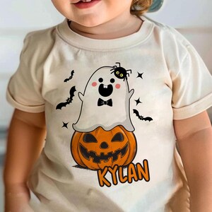 Halloween Shirt For Kid, Custom Name Halloween Shirt, Halloween Kids Shirt, Personalized Halloween Toddler Shirt, Spooky Season Kids Tees