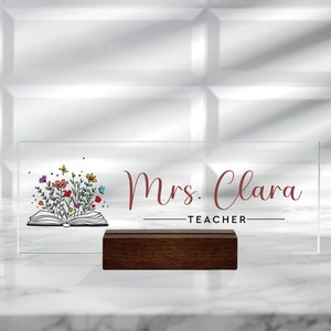 Teacher Appreciation Gift, Custom Teacher Sign, Teacher Desk Name Plate, Cute Teacher Gifts, Teacher Desk Sign, Gifts For Teacher Women