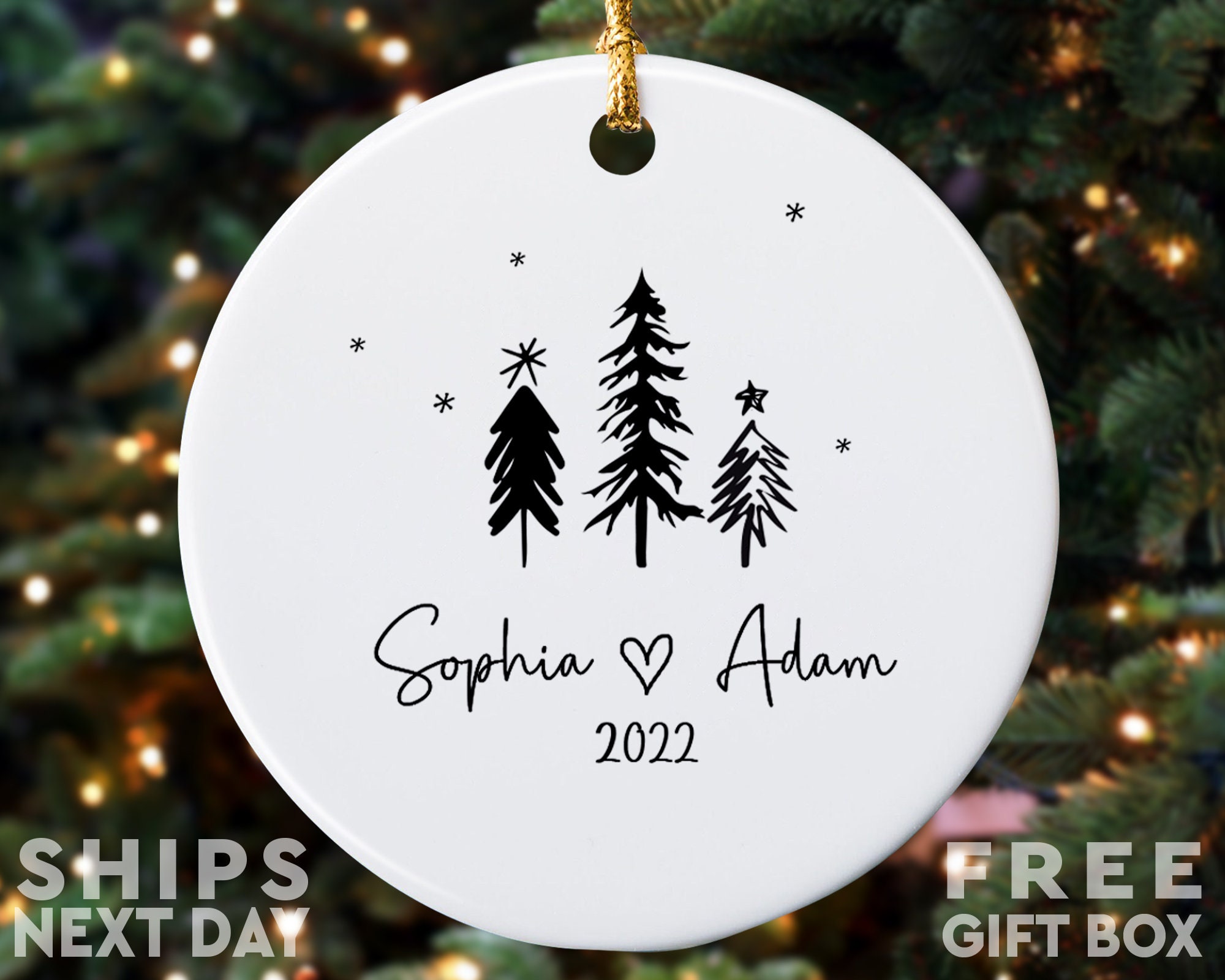 Discover Personalized Couple Ornament, Couple Christmas Ornament