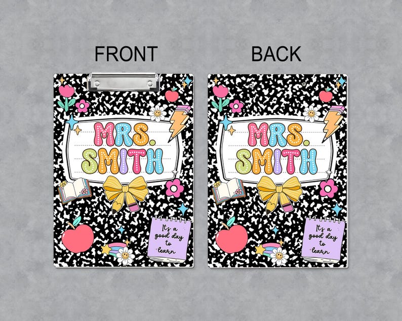 Personalized Teacher Clipboard: Custom Acrylic Composition Book image 6