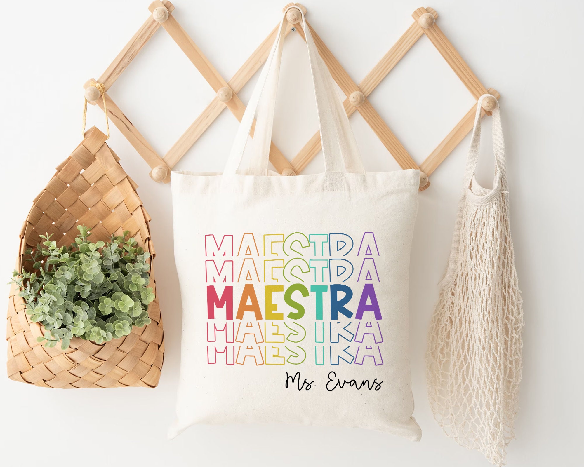 Maestra Gifts Spanish Teacher Gifts Maestra Tote Bag - Etsy