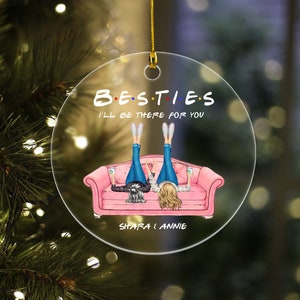 Personalized Besties Ornament, Custom Best Friends Gifts, Best Friends ...