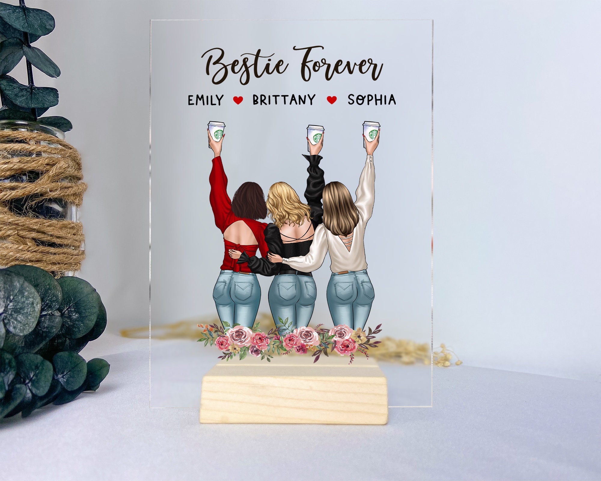 You Will Always Be The Sister Of My Soul - Bestie Personalized Custom Glass Cup Iced Coffee Cup Gift For Best Friends Bff Sisters P86550