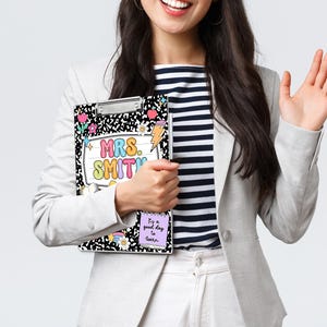 Personalized Teacher Clipboard: Custom Acrylic Composition Book image 5