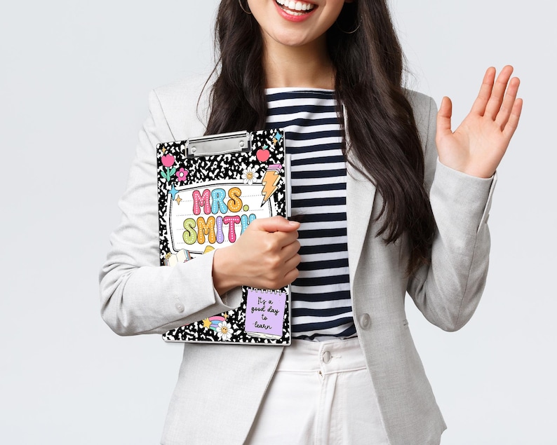Personalized Teacher Clipboard: Custom Acrylic Composition Book image 5