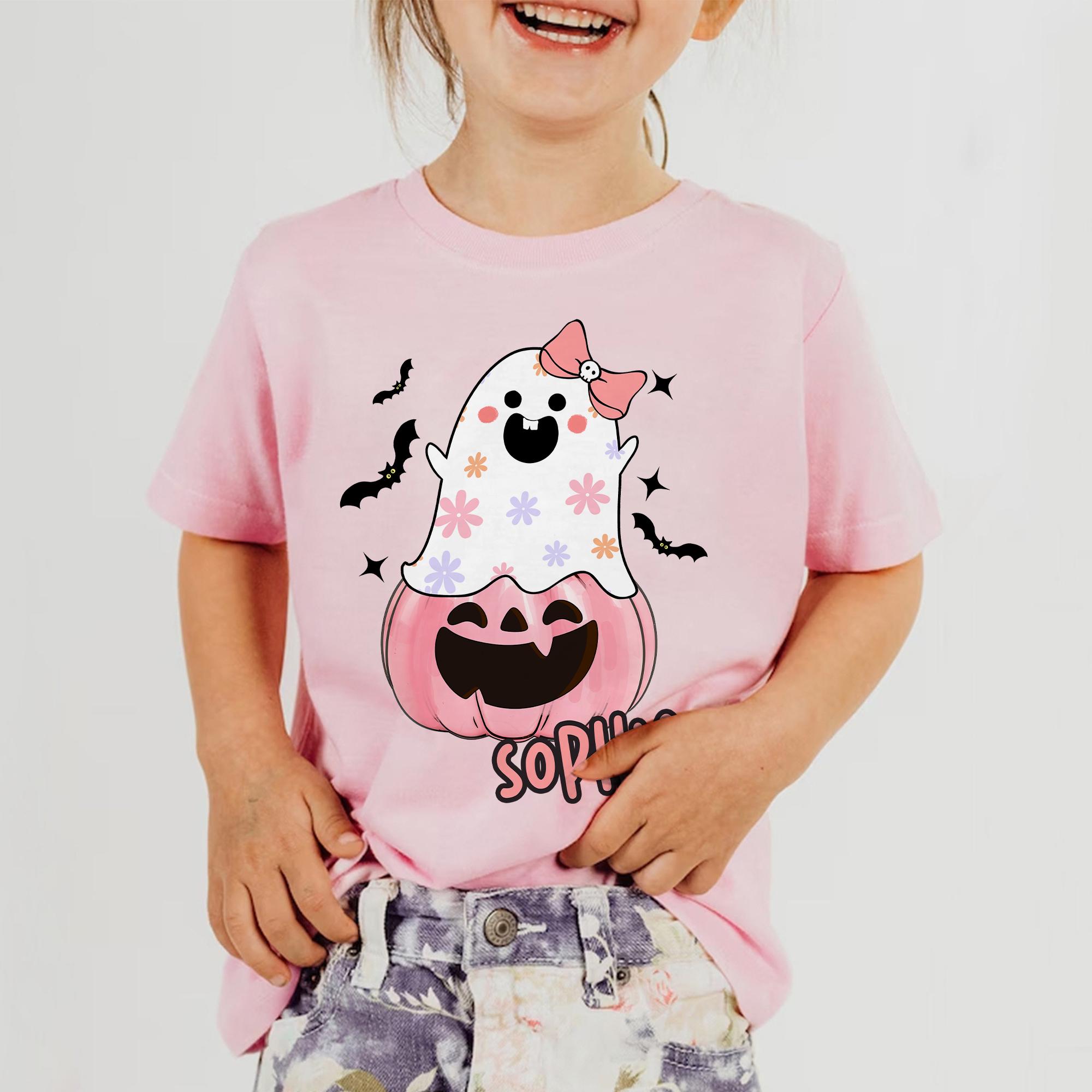 Kids Halloween Shirt, Custom name Halloween Shirt For Kid, Personalized Halloween Toddler Shirt, Girls Halloween Shirt, Halloween Squad