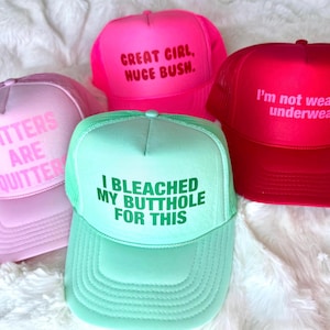 Trucker Hat Roulette Pack - Bachelorette hats - Funny inappropriate Trucker Hat Packs - funny trucker foam hat -