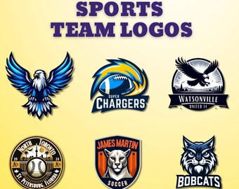 Custom Sports & Gaming Logo Design, Personalized, Unique Professional Logo For Your Team | SVG, PDF, PNG |