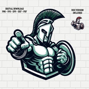 Spartan Mascot Logo: School Sports Team Vector (Digital File)