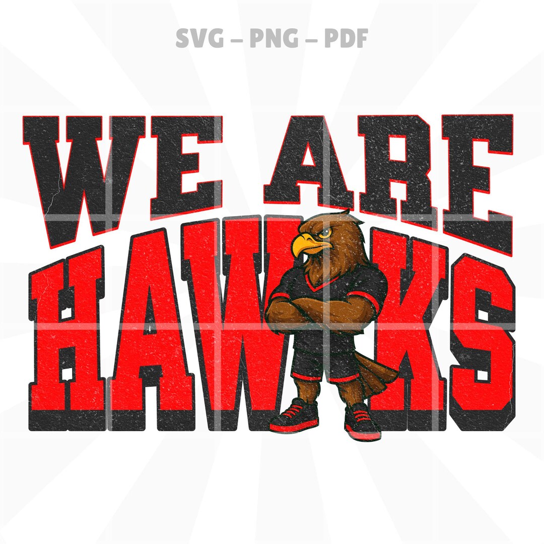 Fierce Hawk Mascot SVG: School Spirit Design (digital Download) - Etsy