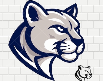 Cougar Mascot | Wildcat | Vector | Sports Mascot | Sports logo | School Mascot | SVG PNG PDF Bundle | Digital Cut File | Clipart | Download