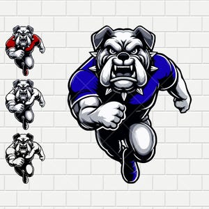Bulldog | Sports Mascot | Cut file | Vector | Sports logo | School Spirit | SVG PNG PDF Bundle | Digital File | Clipart | Instant Download