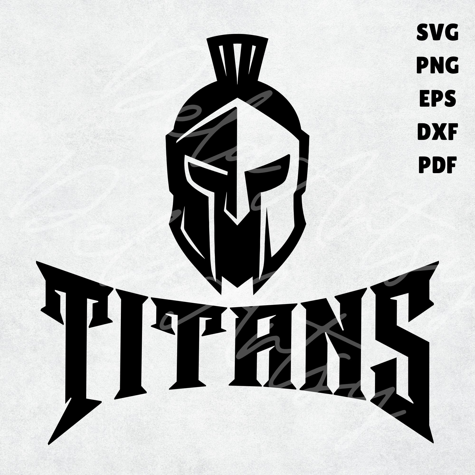 Titans Sports Logo svg png eps pdf | Spartan Warrior Mascot Clipart | Bold  School Spirit Logo for Cricut Shirts \u0026 Sublimation, image size:2000x2000