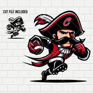 Cavaliers Football Mascot | Cavalier | Vector | Sports logo | School Mascot | SVG PNG PDF Bundle | Digital Cut File | Clipart | Design Space